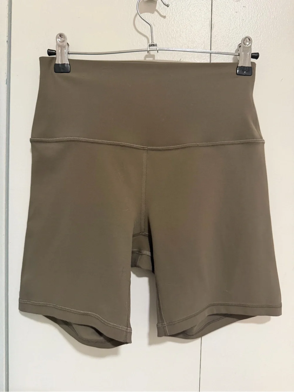 Lululemon Align Bike Shorts in Olive